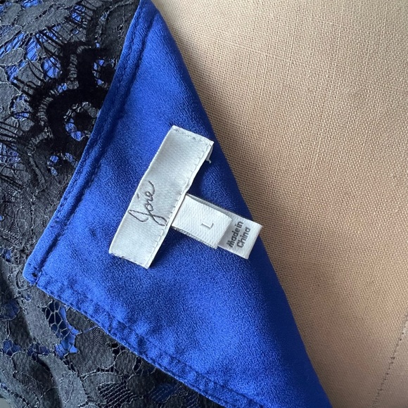 Joie dress, black lace with blue lining - Picture 3 of 6